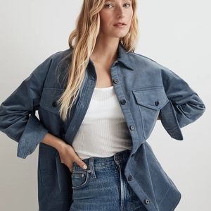 Madewell corduroy twill oversized shirt jacket size large